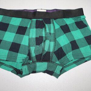 MeUndies green plaid men's Trunks size medium - LAST One!!